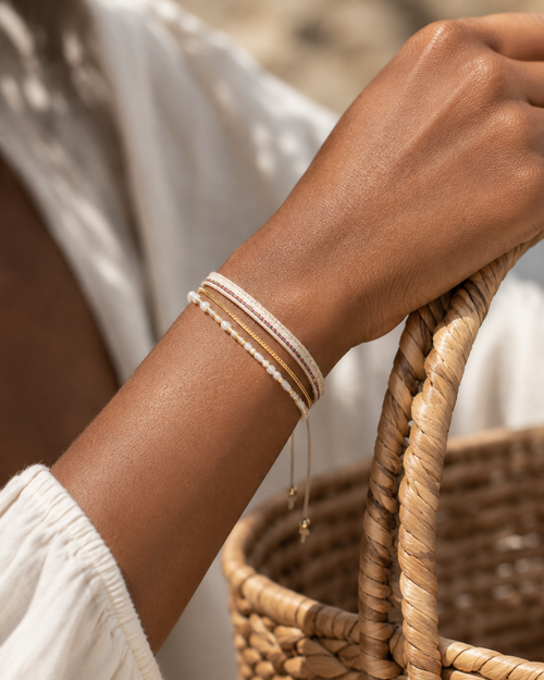Golden Horizon Woven Bracelet